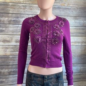 Alannah Hill I’m A Lady Berry Cardigan NWT